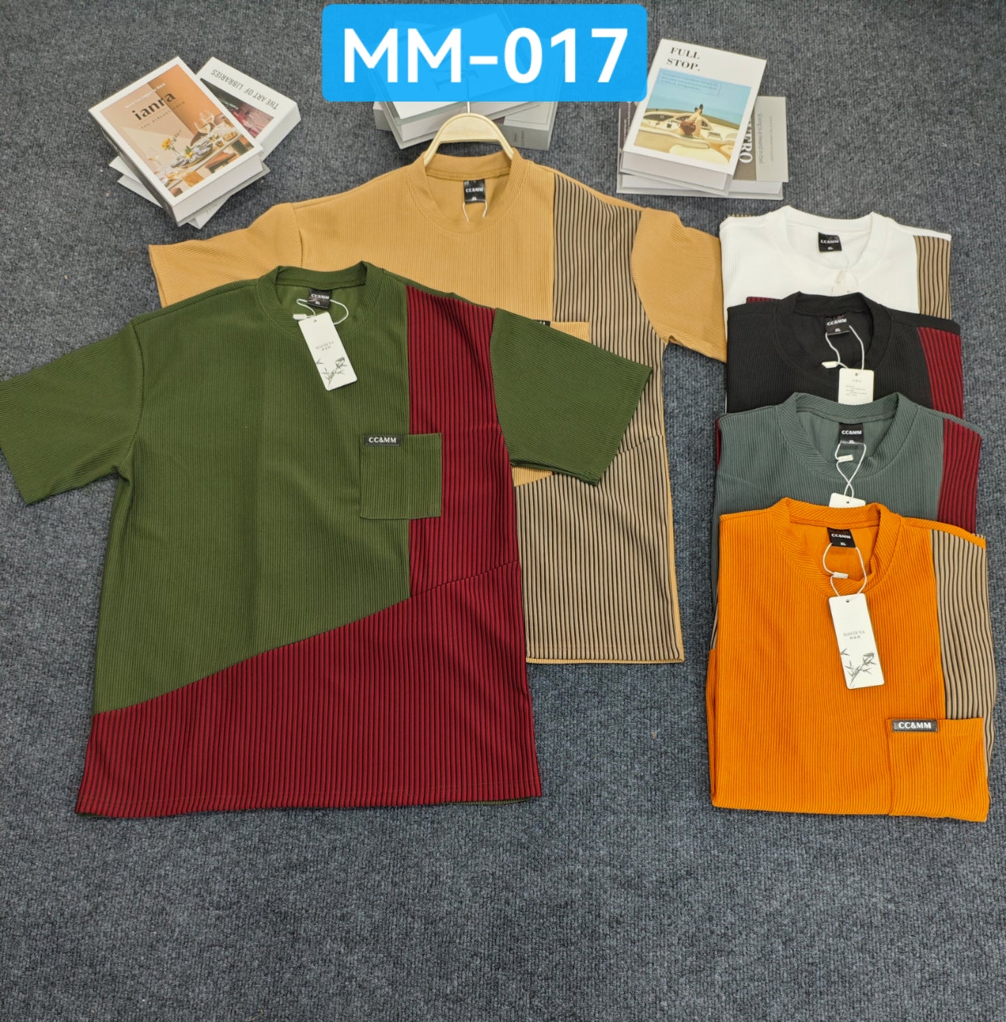 Men's Fashion Polo Shirt with Unique Buckle Design - Short Sleeve Ribbed Knit Casual Top