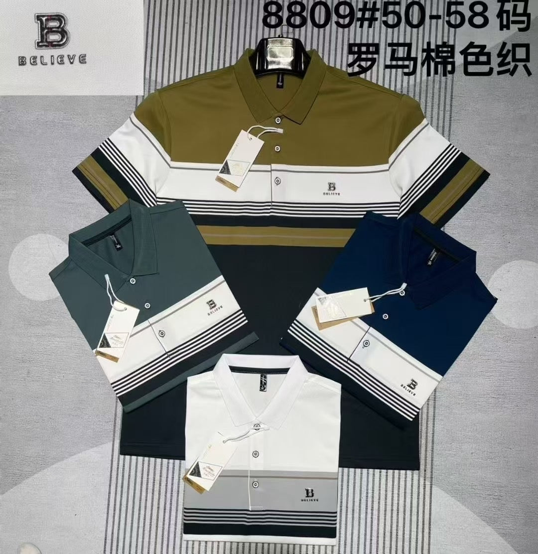 Wholesale Customized Embroidered Printed Men's Golf Sports Style Polo Shirt Quick Drying Business Office Men's Polo T-shirt Tops