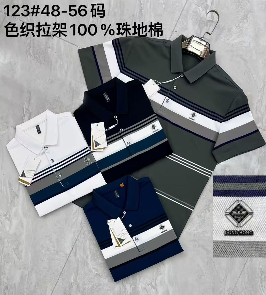 Wholesale Customized Embroidered Printed Men's Golf Sports Style Polo Shirt Quick Drying Business Office Men's Polo T-shirt Tops