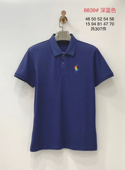 Custom Logo Men's High Quality Quick-Drying Breathable Seamless for Polo Shirt Solid Short Sleeve Golf T-Shirt
