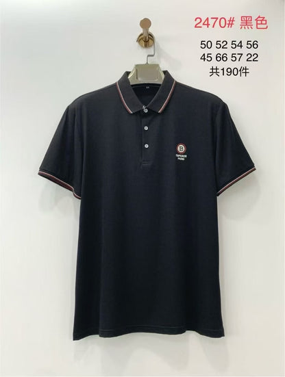 Custom Logo Men's High Quality Quick-Drying Breathable Seamless for Polo Shirt Solid Short Sleeve Golf T-Shirt