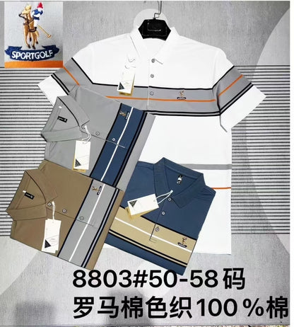 Wholesale Customized Embroidered Printed Men's Golf Sports Style Polo Shirt Quick Drying Business Office Men's Polo T-shirt Tops